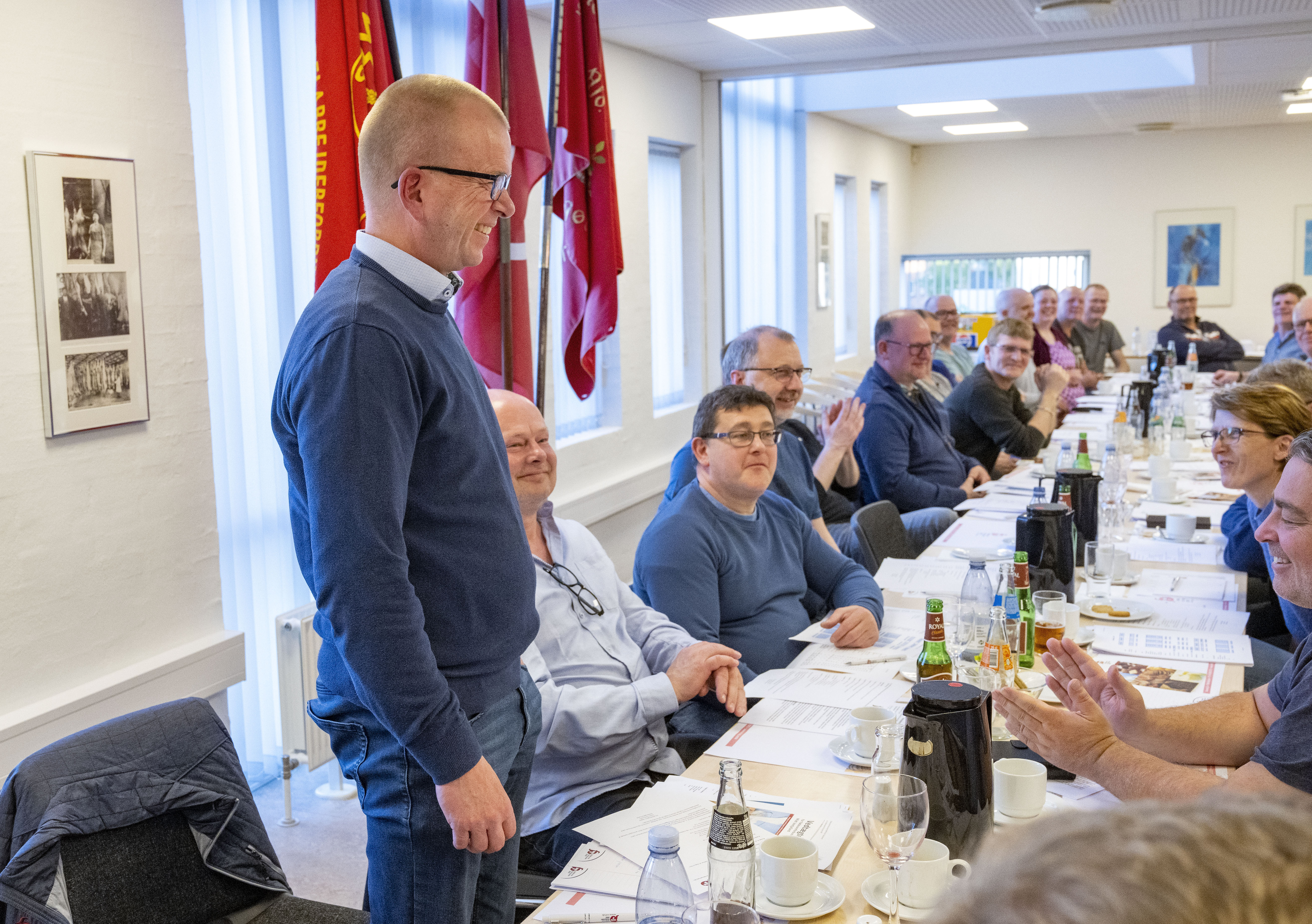Allan Kristensen præsenterede sig for deltagerne i generalforsamlingen