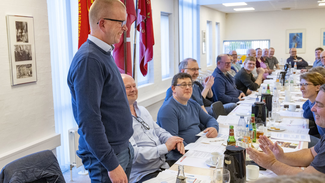 Allan Kristensen præsenterede sig for deltagerne i generalforsamlingen
