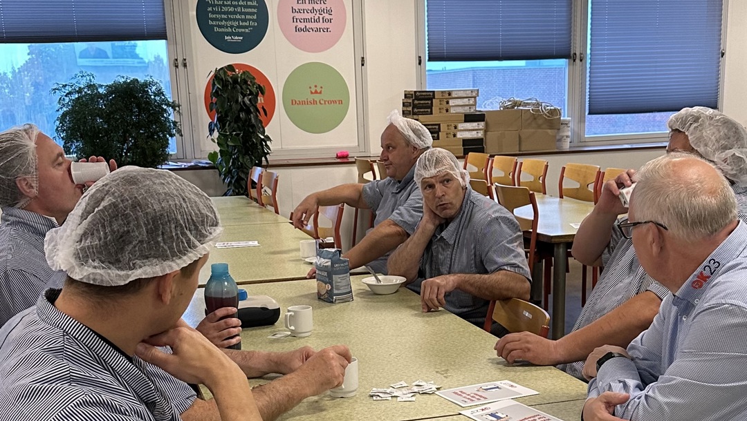 Der var god debat omkring bordet på Danish Crown i Herning