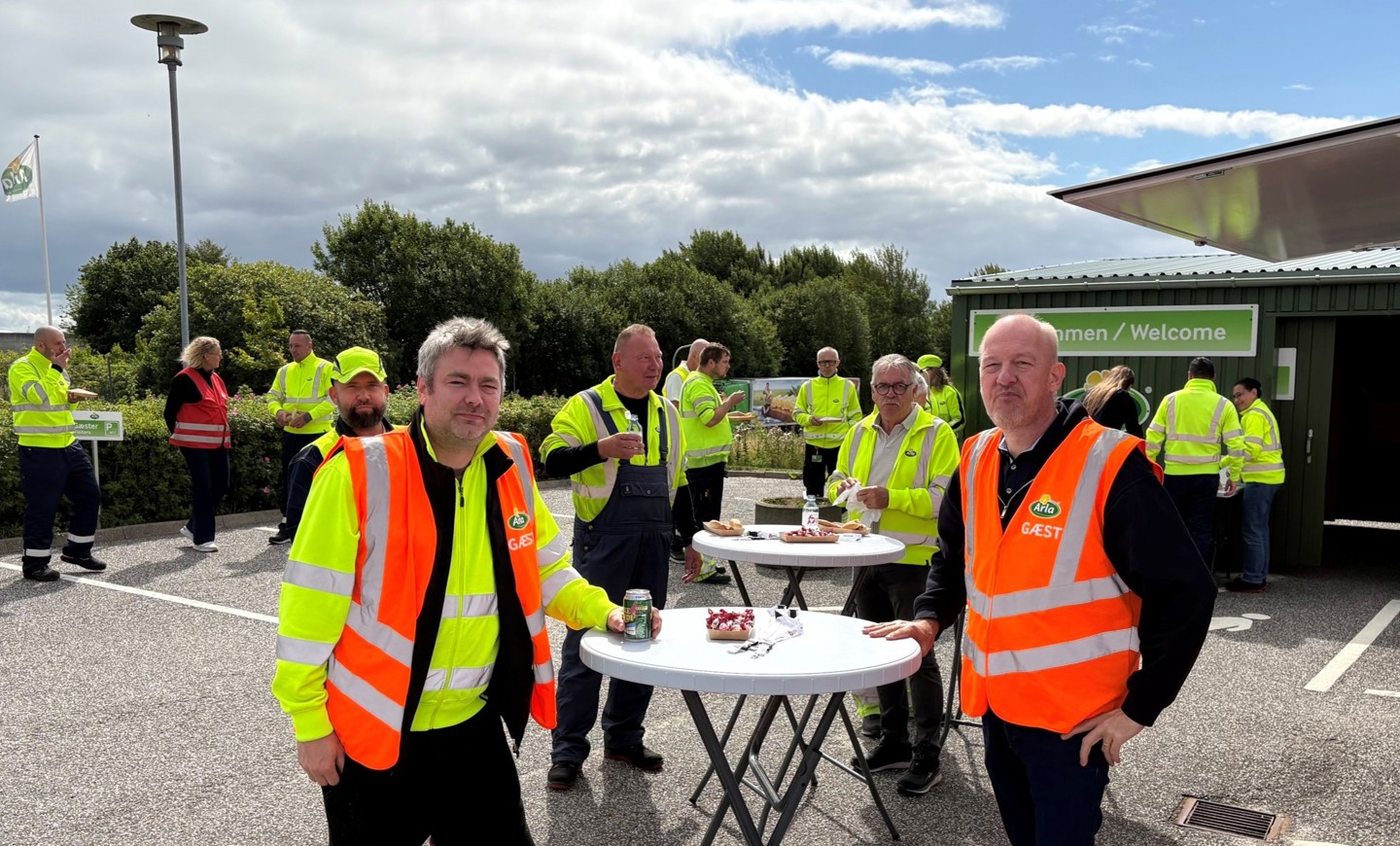 Foto: Fødevareforbundet NNF var forbi Arla Vejle Eksportterminal den 11. august.