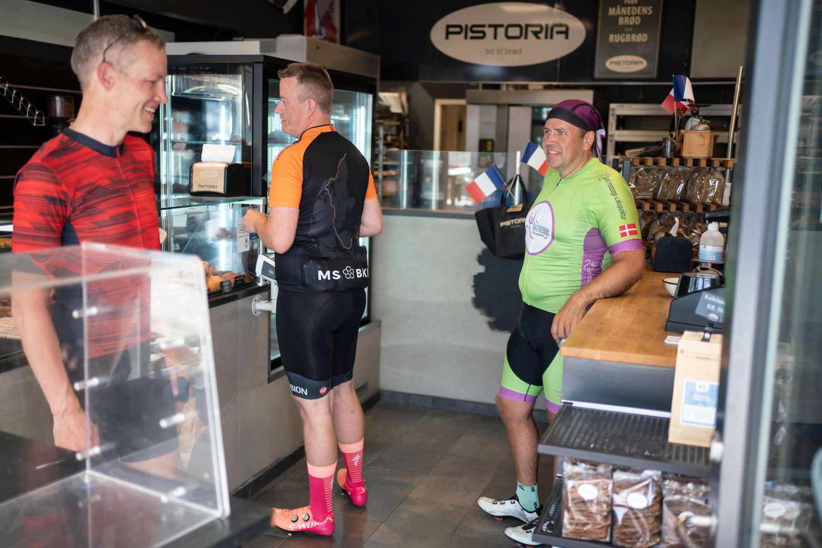 Bageriet er velbesøgt af både professionelle cykelryttere og amatører.