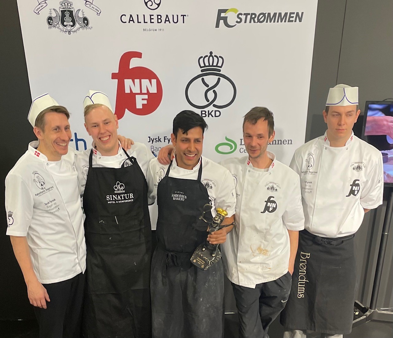 De fem deltagere var Henrik Kjær - Kagehuset Hovedgård,  Lasse Nørup Bentsen - Skarrildshus Signatur Hotel & Konference , Sanjiv Giri - Andersen Bakery, Ludovic Tence - Boulangerie Franske fristelser og Nicolai Brøndum - Brøndums 